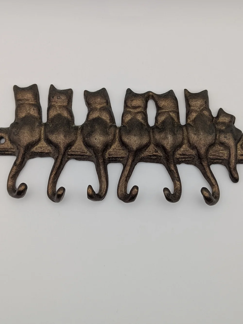 Solid Brass SPI Home Seven Cat Key Hook - Picture 2 of 8